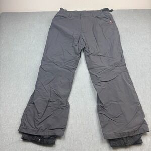 Quiksilver Pants Men XL Gray X Series Snow Ski Snowboard Insulated Adjustable